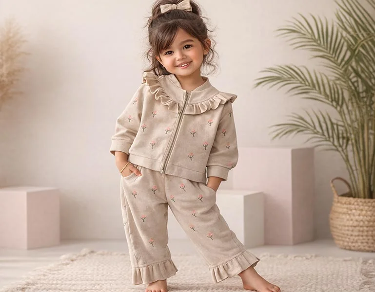 کت و شلوار گل رز